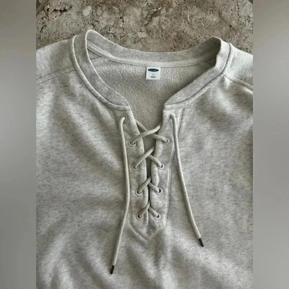 Lace up 3/4 pullover medium / G21 - Picture 2 of 3